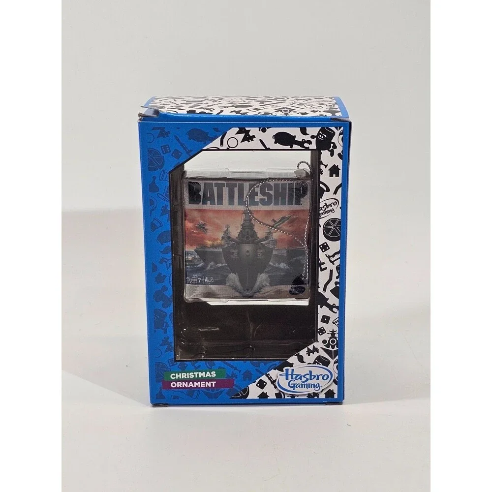 Kurt S Adler Christmas Tree Ornament Hasbro Games Battleship Battle Ship NEW NIB